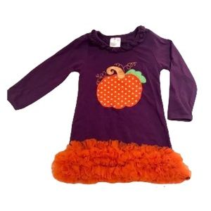 ❌SOLD❌ 🟣3/$10🟣 Pumpkin Dress ~ Size 15 to 20 lbs.